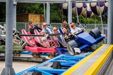 Images of Willen Hospice's partnership with Gulliver's Theme Parks